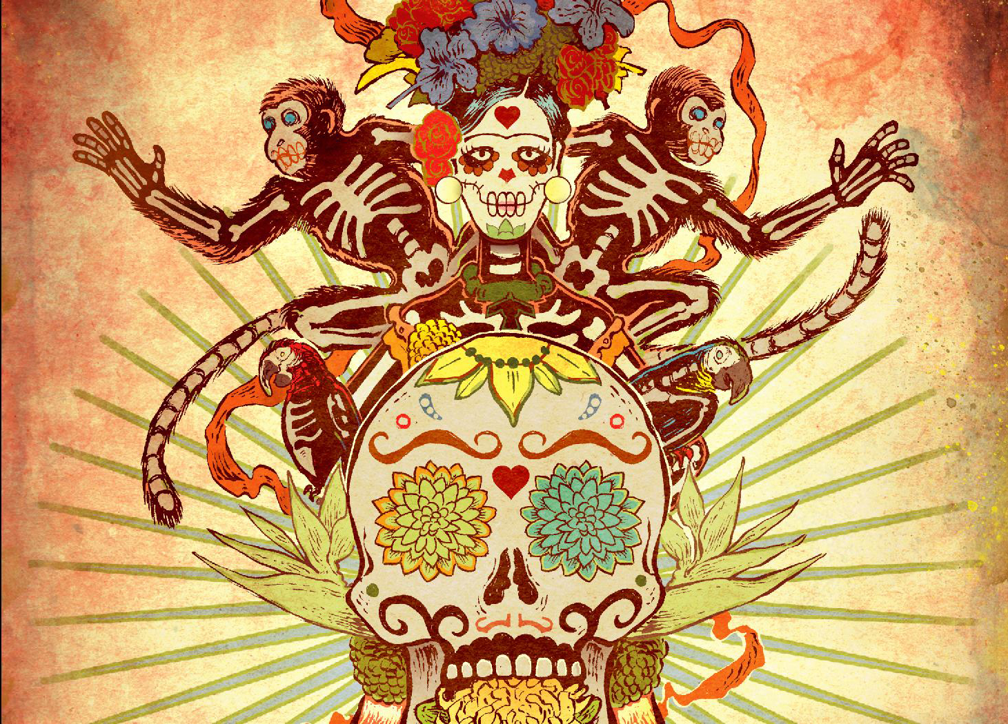Artist Omar Angulo Day of the Dead 2024